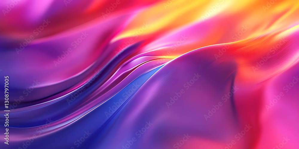 Obraz premium Gradient Polygonal Abstract Pattern with Soft Pastel Colors