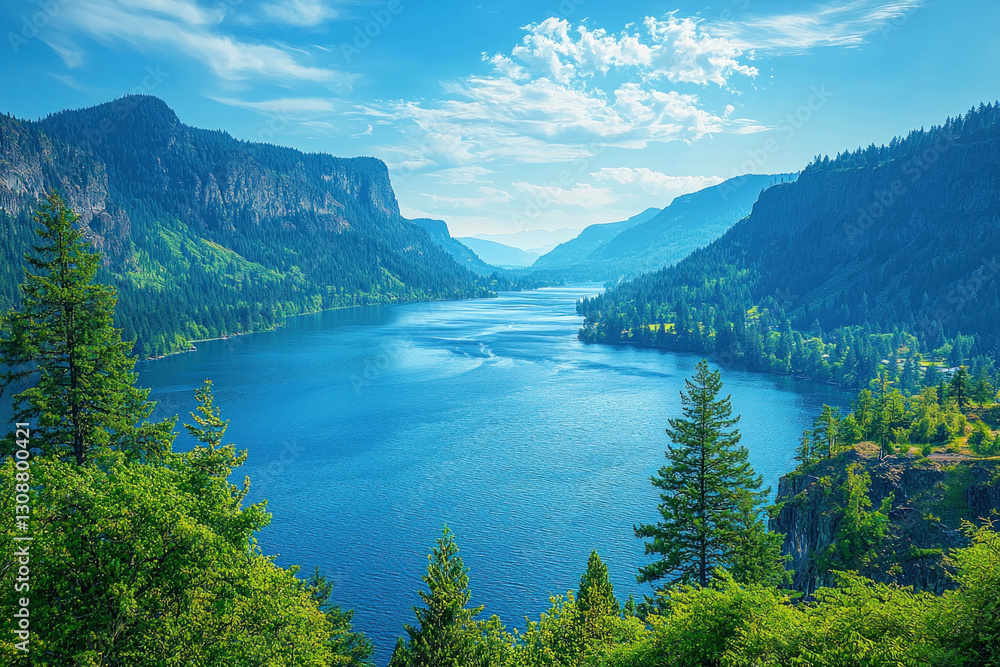 A scenic view of Devils Lake in Oregon, emphasizing its natural beauty and recreational opportunities. A scenic view of Devils Lake in Oregon, emphasizing its natural beauty and recreational opportunities.