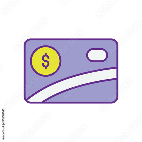Prepaid Card icon vector stock illustration