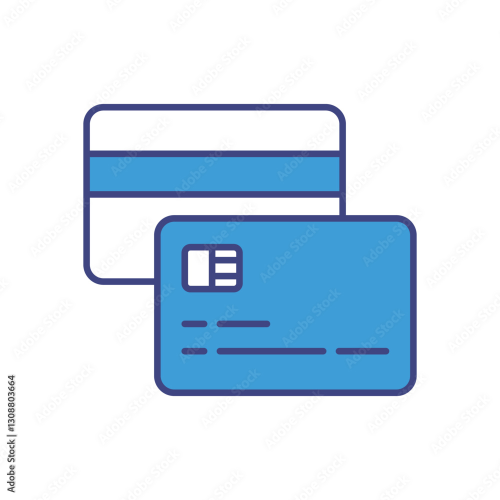 Debit Card icon vector stock illustration Debit Card icon vector stock illustration