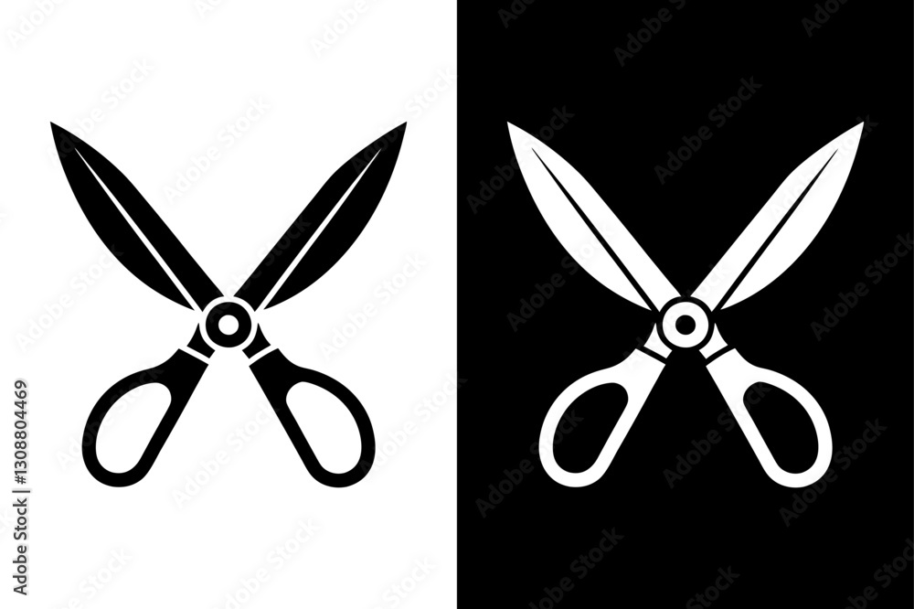 Classic Garden Clippers Icon Black and White Silhouette Vector for Outdoor & Yard Work. Classic Garden Clippers Icon Black and White Silhouette Vector for Outdoor & Yard Work.