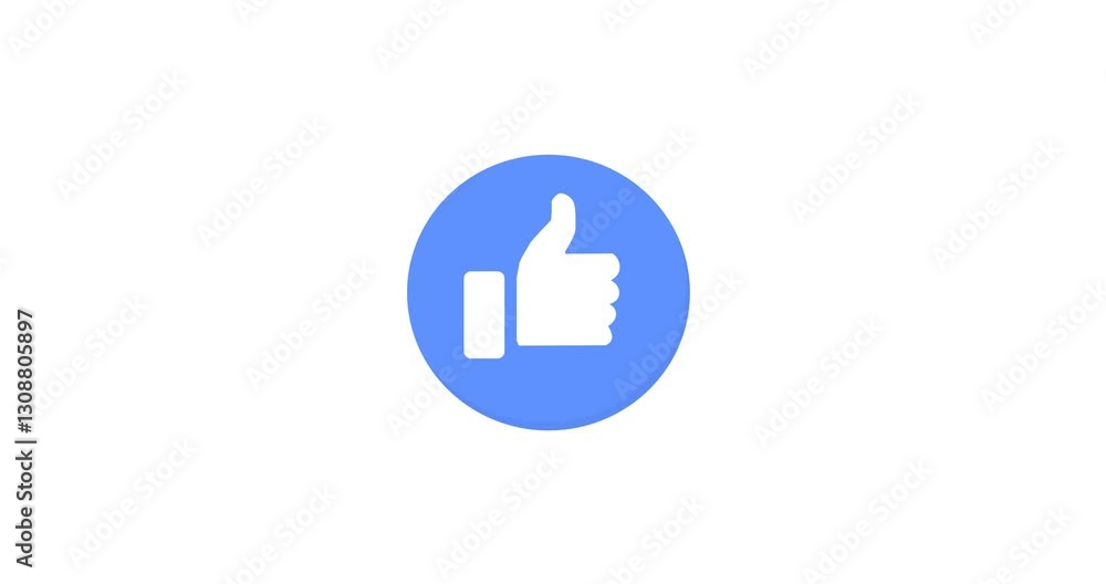 High-quality animated .mov video of a Facebook High-quality animated .mov video of a Facebook