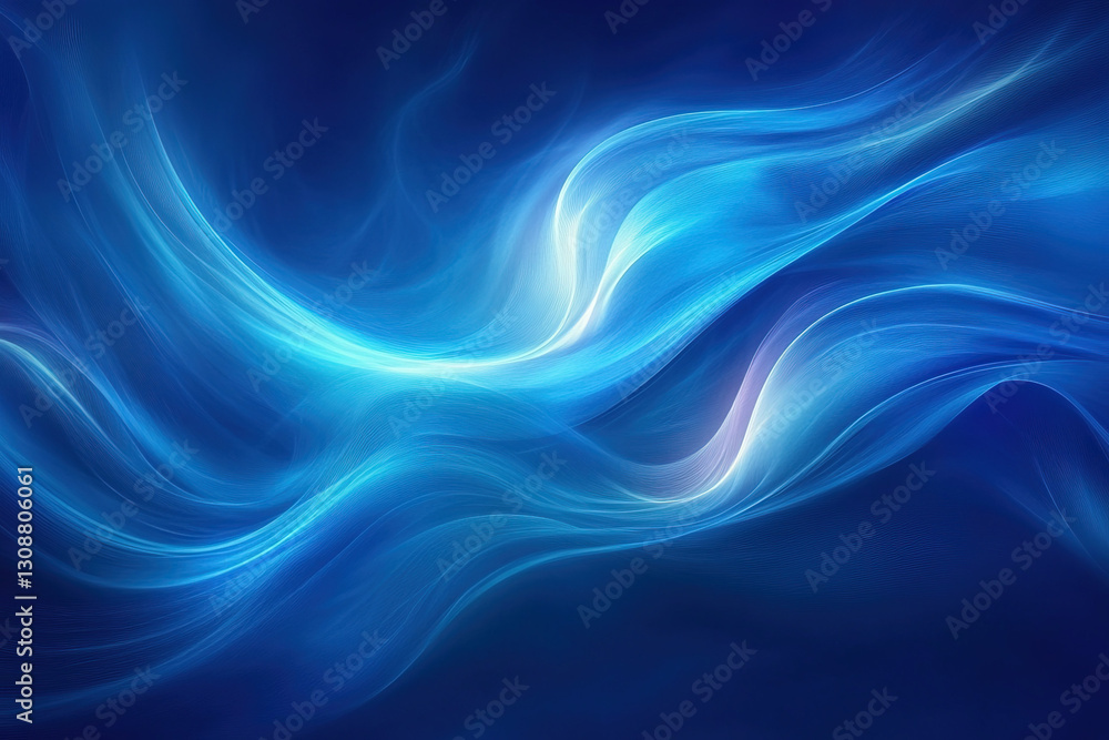 Fototapeta premium A gentle and serene blue abstract background with smooth transitions.