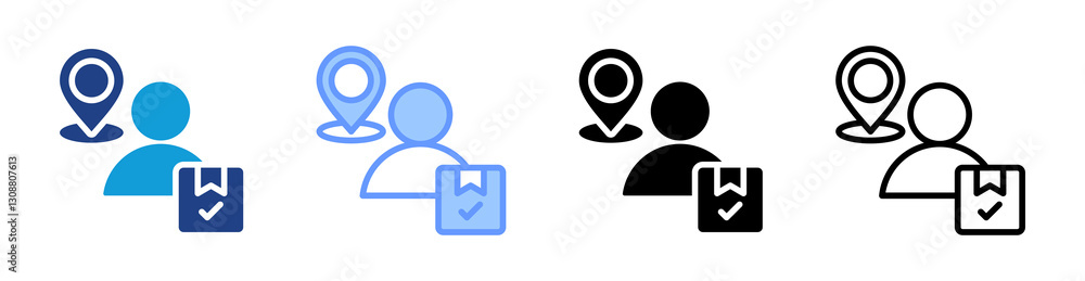 Client icon set multiple style collection Client icon set multiple style collection