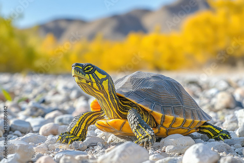 A Coahuilan box turtle in a...