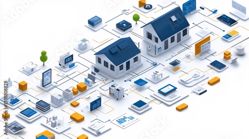 Wallpaper Mural Smart Home Network and IoT Connectivity Torontodigital.ca