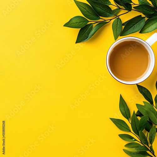 Cup Of Tea With Milk Isolated