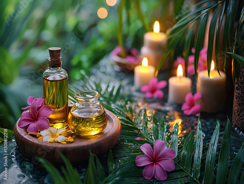 A luxurious spa treatment s...