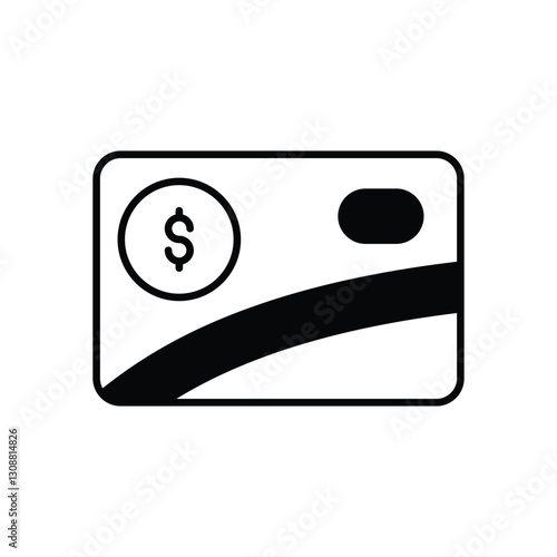 Prepaid Card icon vector stock illustration