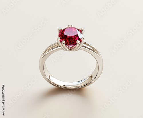 engagement ring isolated