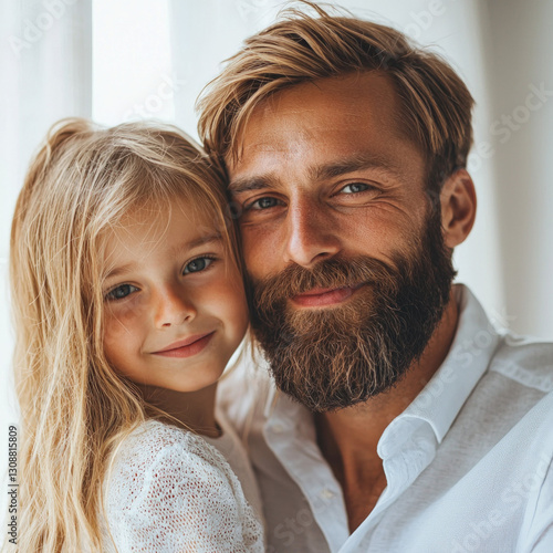 father and child isolated