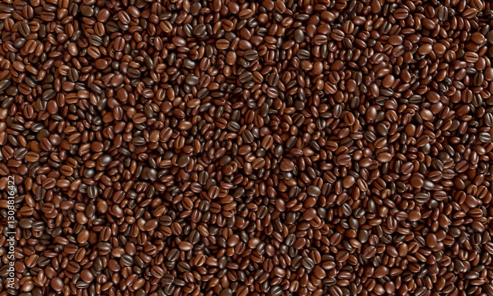 Freshly roasted coffee beans background. 3D rendering illustration. Freshly roasted coffee beans background. 3D rendering illustration.