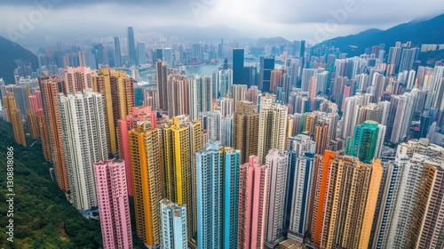 Hong Kong's Colorful Skyline photo