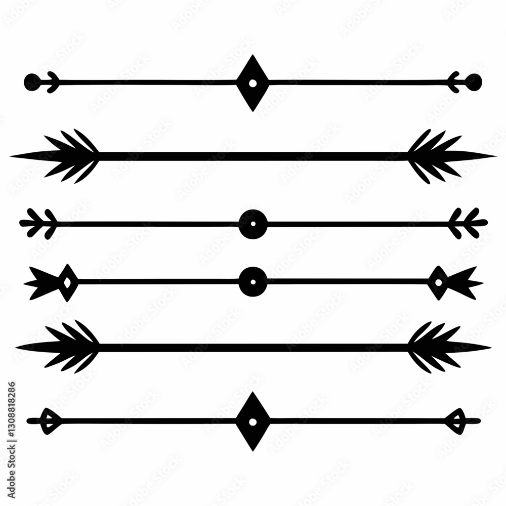 barbed wire frame. Decorative silhouette border set vector illustration barbed wire frame. Decorative silhouette border set vector illustration