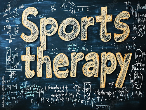 Sports therapy text written...