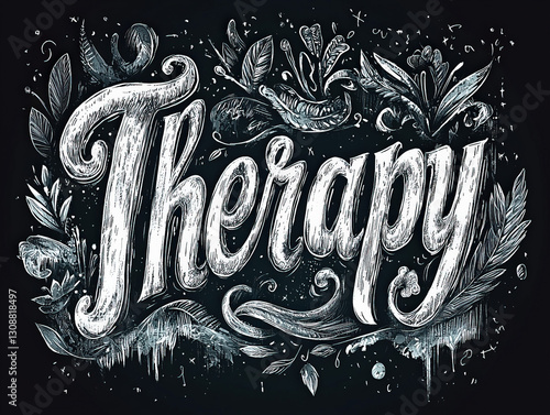 Therapy text handwritten ty...