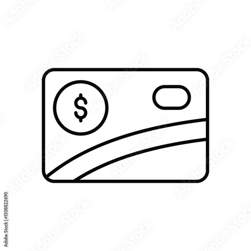Prepaid Card icon vector stock illustration