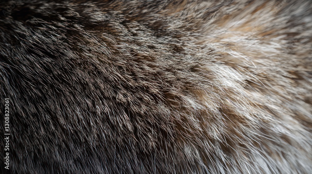 Close-up of fur texture showcasing fine details and natural patterns. Close-up of fur texture showcasing fine details and natural patterns.
