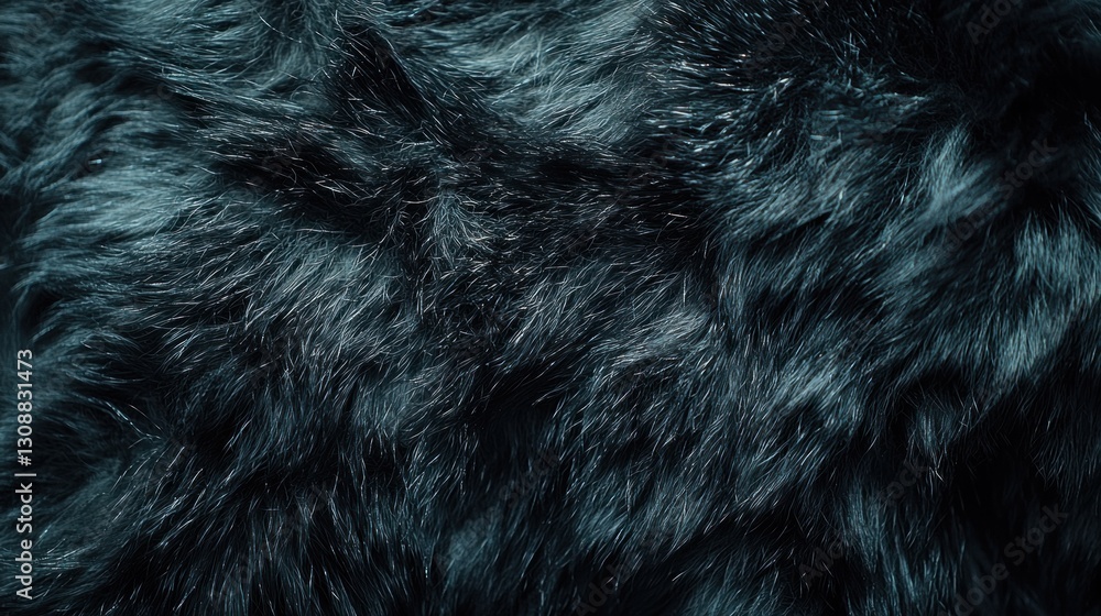A close-up of dark, textured faux fur, showcasing its softness and depth. A close-up of dark, textured faux fur, showcasing its softness and depth.