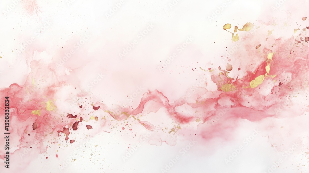 Obraz premium Chinese style ink wash flower painting