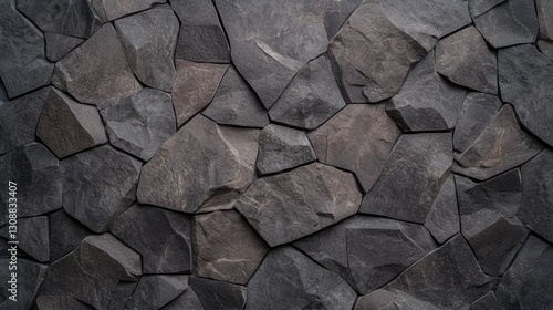 Rugged Stone Wall Texture Background