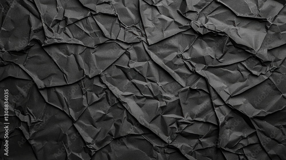 Crumpled Aluminum Texture With Dramatic Light and Shadows Creating Depth and Dimension Crumpled Aluminum Texture With Dramatic Light and Shadows Creating Depth and Dimension