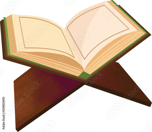 Quran on Stand Ramadan Kareem 