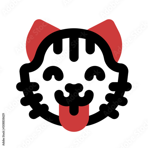 cat face mixed style