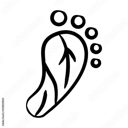 Carbon Footprint Icon