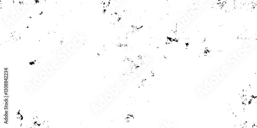 Vector old grunge wall black and white dust and scratched textured background. Dark grainy texture on white dust overlay textured, Distressed vector damage wall grunge black sketch texture. 