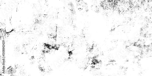 Vector old grunge wall black and white dust and scratched textured background. Dark grainy texture on white dust overlay textured, Distressed vector damage wall grunge black sketch texture. 