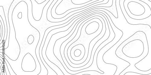 White topography topology vector white background,Modern design with White background with topographic wavy pattern design.Luxury black abstract line art,