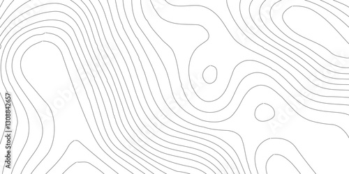 White topography topology vector white background,Modern design with White background with topographic wavy pattern design.Luxury black abstract line art,