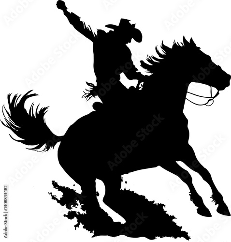 horse silhouette vector