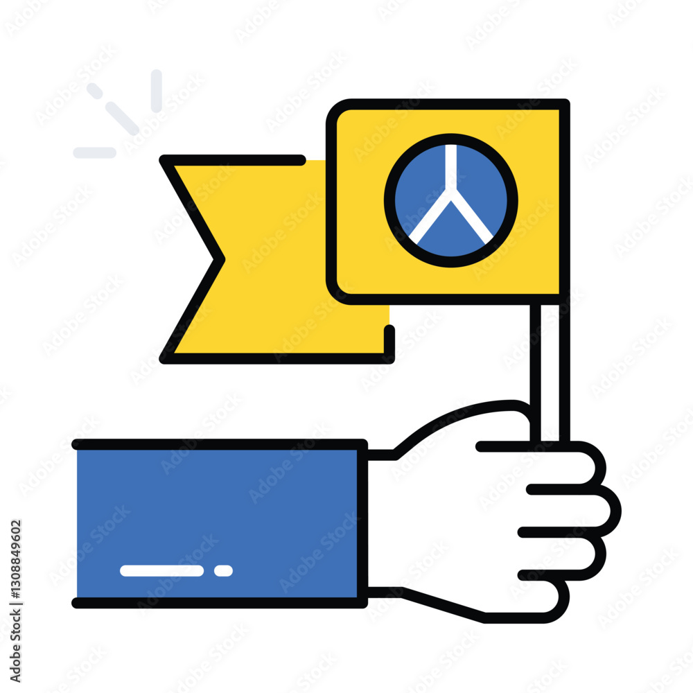Peace Sign vector filled outline icon. EPS 10 file Peace Sign vector filled outline icon. EPS 10 file