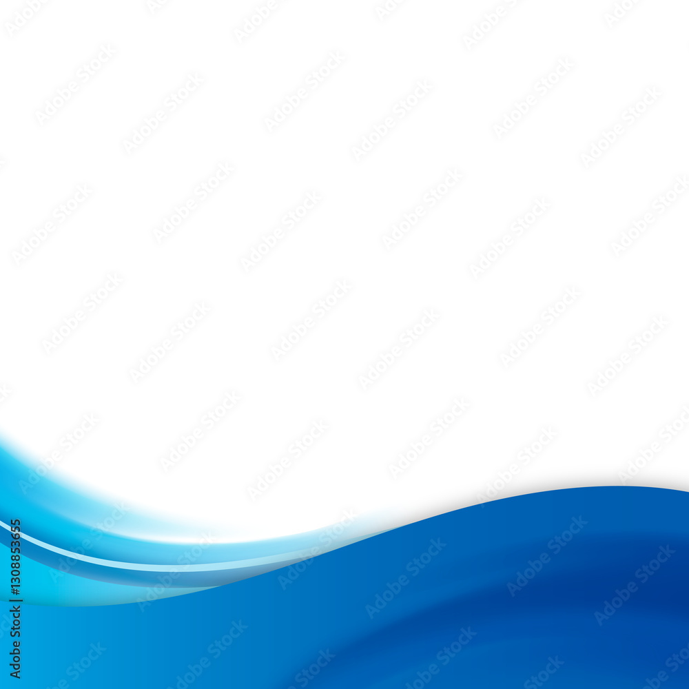Blue curve frame template design element Blue curve frame template design element