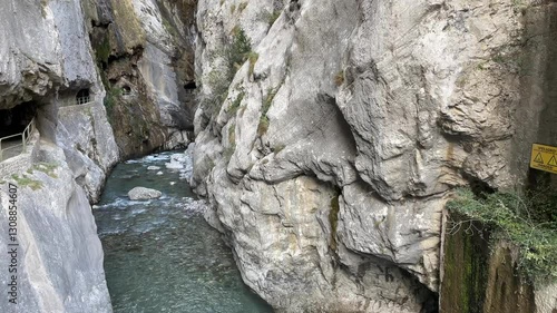 Gorge on the Cares River in the Picos de Europa.
