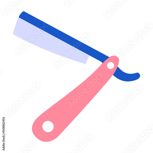 barbershop straight razor icon