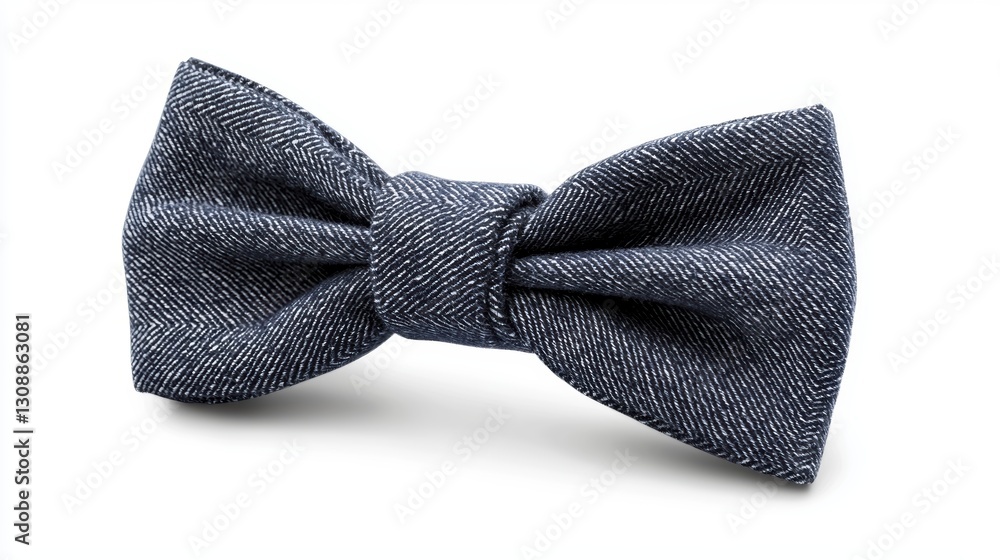 A stylish denim bow tie, perfect for adding a casual yet sophisticated touch to any outfit. A stylish denim bow tie, perfect for adding a casual yet sophisticated touch to any outfit.