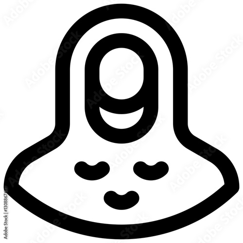 Chainmail. Editable stroke vector icon.