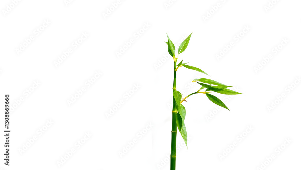 Fototapeta premium Slender Bamboo Stalk A Study in Vertical Elegance