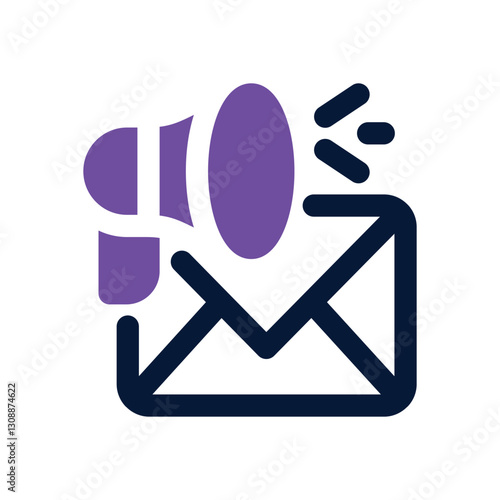 email marketing dual tone icon. Sleek and modern vector icon for websites, mobile apps, marketing materials, and corporate design. Fully scalable and ready to use.