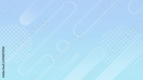 細い線による斜めの流体とグラデーションのシンプルなモーショングラフィックス - ブルー