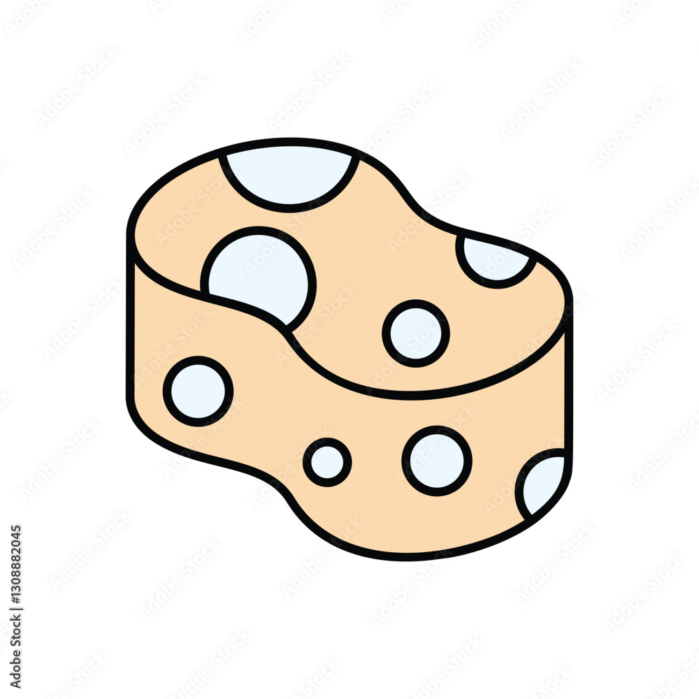 Sponge Vector icon Sponge Vector icon