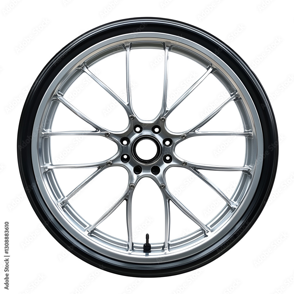Obraz premium car wheel on white background