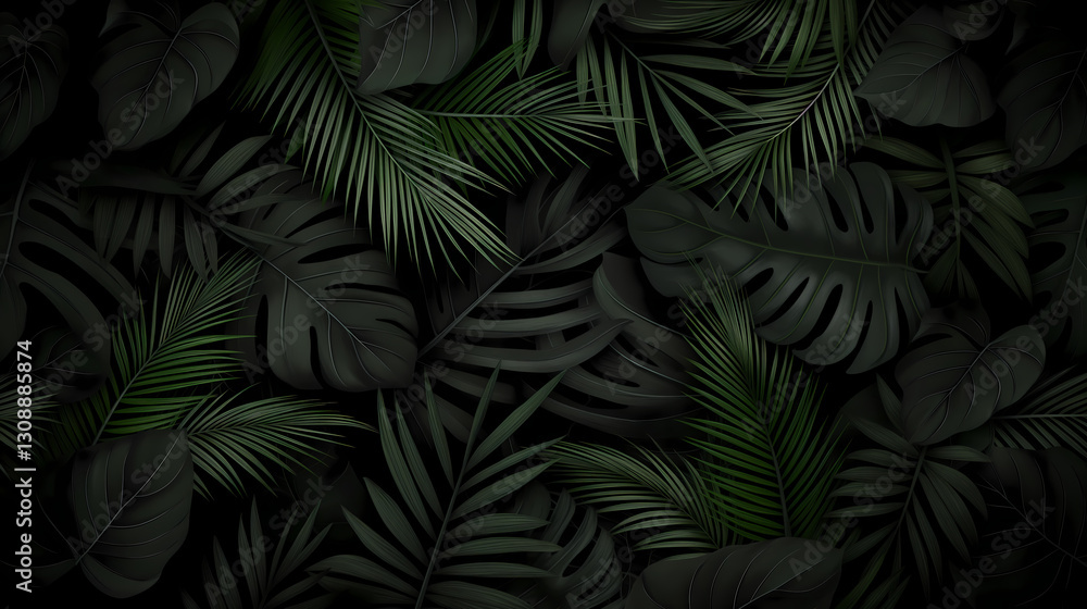 Lush Green Tropical Jungle with Dense Foliage and Mystical Mist
Lush Green Tropical Jungle with Dense Foliage and Mystical Mist