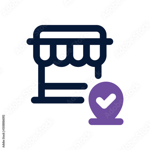 address dual tone icon. Sleek and modern vector icon for websites, mobile apps, marketing materials, and corporate design. Fully scalable and ready to use.