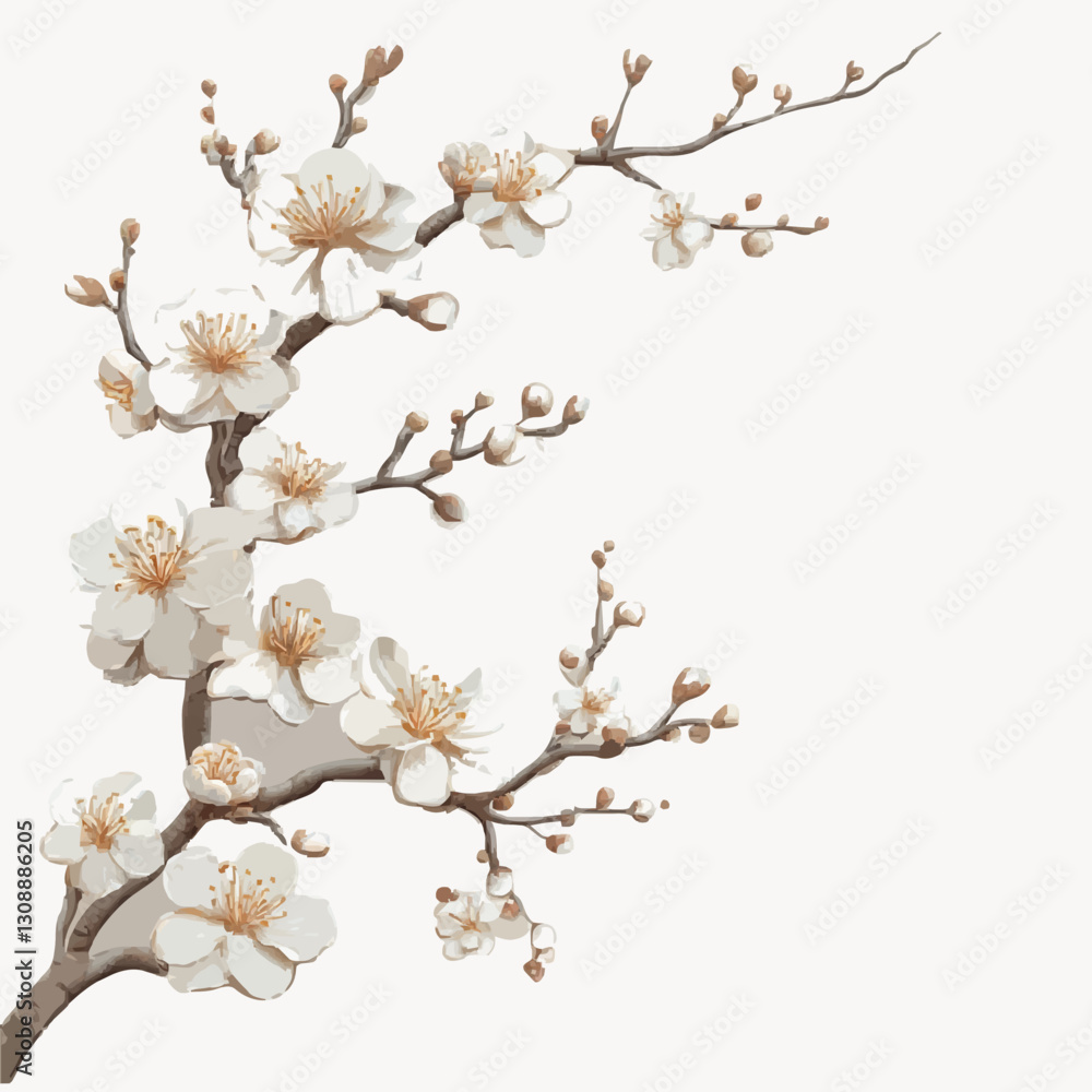 Delicate white blossoms in a serene composition, evoking a sense of tranquility and beauty. Delicate white blossoms in a serene composition, evoking a sense of tranquility and beauty.