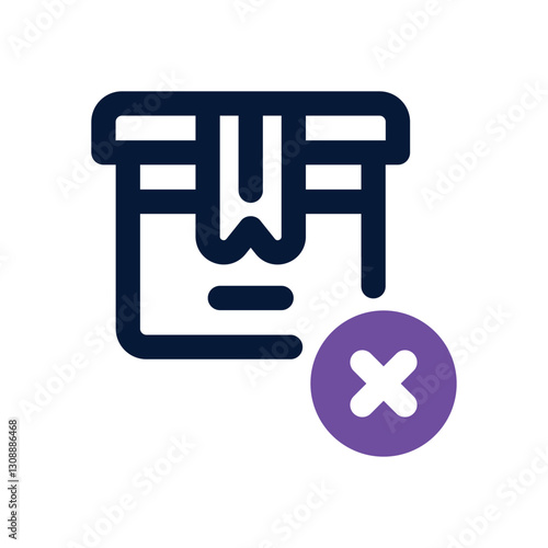 cancel dual tone icon. Sleek and modern vector icon for websites, mobile apps, marketing materials, and corporate design. Fully scalable and ready to use.
