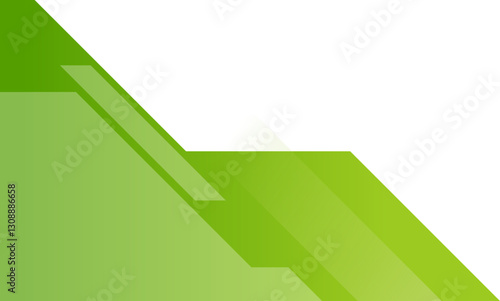 Green Modern Geometric Corner